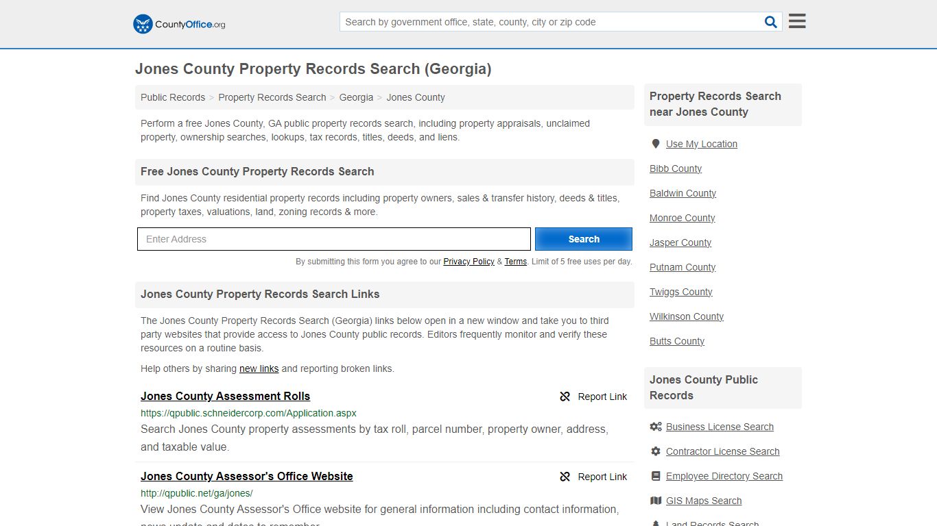 Jones County Property Records Search (Georgia) - County Office